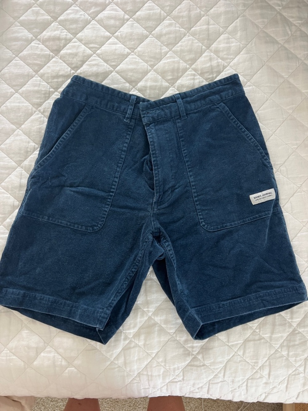 Banks Journal Men's Navy Corduroy Shorts
